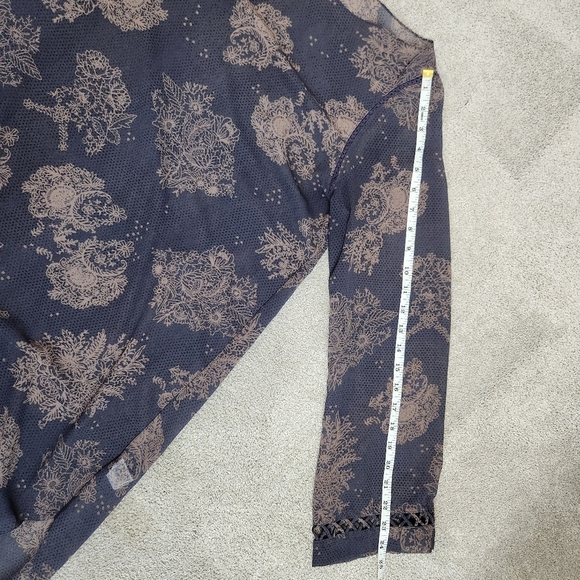 Gentle Fawn Sheer Long Sleeve Dress Size S Baggy Oversized Whimsigoth Dark Fairy - Picture 8 of 15